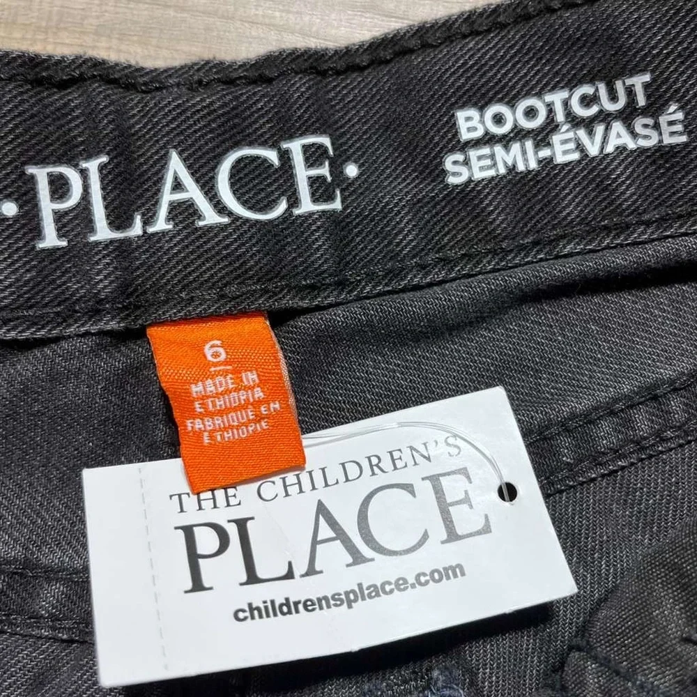 The Children’s Place Boys Bootcut‎ Denim Classic Fit Jeans Size 6 Onyx Wash